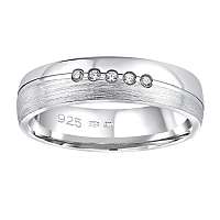 Silvego Snubný strieborný prsteň Presley pre ženy QRZLP012W 56 mm