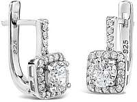Silvego Strieborné náušnice s kryštálmi Swarovski Zarina FNJE0915