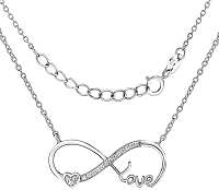 Silvego Strieborný náhrdelník Nekonečná láska Infinity JJJN0243