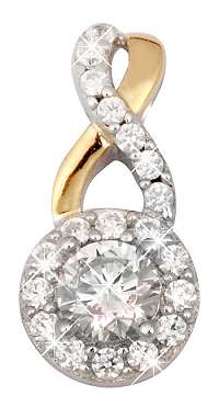 Silver Cat Bicolor strieborný prívesok so zirkónmi SC240