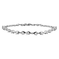 Silver Cat Nežný strieborný náramok so zirkónmi SC324