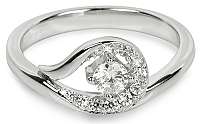 Silver Cat Strieborný prsteň so zirkónmi SC212 58 mm