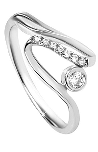 Silver Cat Strieborný prsteň so zirkónmi SC320 56 mm