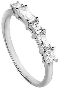 Silver Cat Žiarivý prsteň so zirkónmi SC302 58 mm
