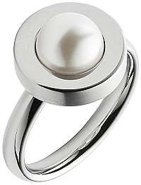 Skagen Dámsky oceľový prsteň s perličkou SKJ0795040 mm