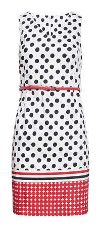 Smashed Lemon Dámske šaty 20026 Black - White / Red L