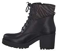 Tamaris Dámske členkové topánky 1-1-25217-33-026 Black/Zebra