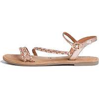 Tamaris Dámske kožené sandále 1-1-28113-24-939 Copper Wooven