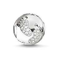 Thomas Sabo Strieborný korálik Prvé krôčiky K0155-051-14