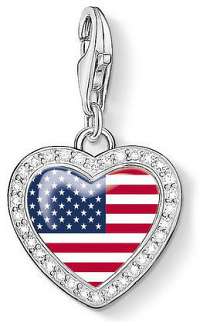 Thomas Sabo Strieborný prívesok Americké srdce 1142-628-7