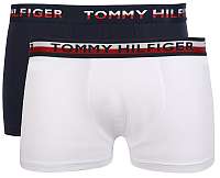 Tommy Hilfiger 2 PACK - pánske boxerky Navy Blaze r / White UM0UM00746 -222 L