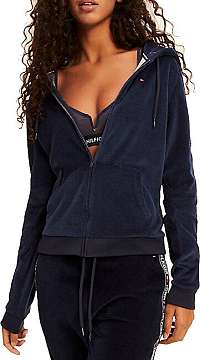 Tommy Hilfiger Dámska mikina Zip Thru Hood y Ls UW0UW02044-416 Navy Blazer L