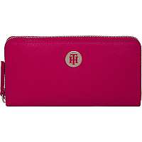 Tommy Hilfiger Dámska peňaženka Class ic Saffiano Lrg Za Wall et Bright jewel
