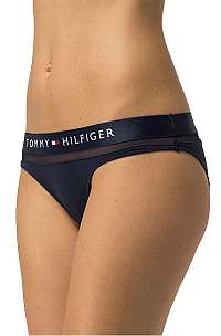 Tommy Hilfiger Dámske nohavičky Sheer Flex Cotton Bikini UW0UW00022-416 Navy Blazer M