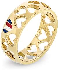 Tommy Hilfiger Luxusné srdiečkový prsteň TH2701094 56 mm
