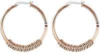 Tommy Hilfiger Oceľové pozlátené náušnice kruhy TH2780216