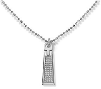 Tommy Hilfiger Oceľový náhrdelník so zipsom s kryštálmi TH2700718