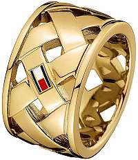 Tommy Hilfiger Oceľový prepletaný prsteň TH2701024 56 mm