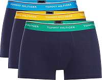 Tommy Hilfiger Pánske boxerky 3P Wb Trunk UM0UM01642-024 Golf Green / Dresden Blue / Spec Ylw M