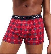 Tommy Hilfiger Pánske boxerky Trunk Small Check UM0UM01511-611 Tango Red M