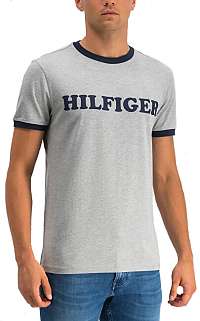 Tommy Hilfiger Pánske tričko Cn Ss Tee Logo UM0UM01620-004 Grey Heather M