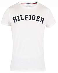 Tommy Hilfiger Pánske tričko Cotton Icon SS Tee Logo White UM0UM00054-100 L