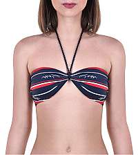Tommy Hilfiger Plavková podprsenka Bandeau RP Hrtg Logo Str Navy Blazer UW0UW01492-411 S