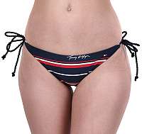 Tommy Hilfiger Plavkové nohavičky String Side Tie Bikini Hrtg Logo Str Navy Blazer UW0UW01493-411 L