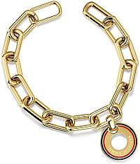 Tommy Hilfiger Pozlátený oceľový náramok s príveskom TH2700704