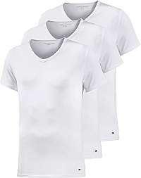 Tommy Hilfiger Sada pánskych trik Premium Essen tial s Vn Tee Ss 3 Pack 2S87903767 -100 White S