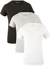 Tommy Hilfiger Sada pánskych trik Premium Essentials Cn Tee Ss 3 Pack 2S87905187-004 Black/Grey Heather/White XL