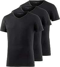 Tommy Hilfiger Sada pánskych trik Premium Essentials Vn Tee Ss 3 Pack 2S87903767-990 Black S