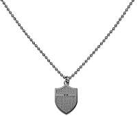 Tommy Hilfiger Sivý náhrdelník so štítom TH2700896