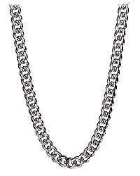 Troli Masívny oceľový náhrdelník KN-001 Silver