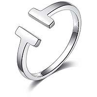 Troli Otvorený oceľový prsteň pre ženy mm