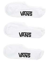 VANS 3 PACK - členkové ponožky Class ic Super No Show White,5-42