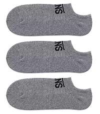 VANS 3 PACK - členkové ponožky Classic Kick Grey,5-47