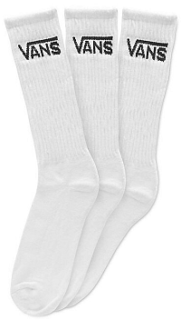 VANS 3 PACK - pánske ponožky Class ic Crew White VN000XSEWHT1,5-42
