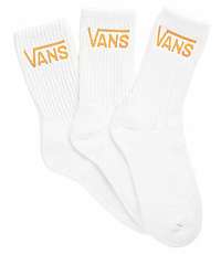 VANS Balenie 3 páry ponožiek Classic Crew White/Golden Palm VN0A49ZFTW51-41