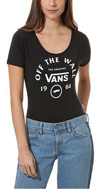 VANS Dámske body Attendance Bodysuit Black VN0A47VZBLK1 L