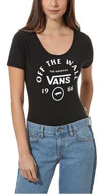 VANS Dámske body Attendance Bodysuit Black VN0A47VZBLK1 S