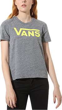 VANS Dámske tričko WM Flying V Crew Tee Grey Heather / Le VN0A3UP4V941 S