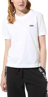 VANS Dámske tričko WM Junior V Boxy White VN0A4MFLWHT1 L