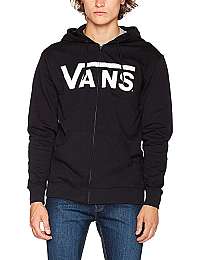 VANS Pánska mikina Vans Classic Zip Hoodie II Black/White VN0A456CY281 M