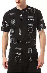 VANS Pánske tričko MN Distortion Allove Black VN0A49PUBLK1 XL