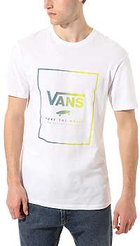 VANS Pánske tričko MN Print Box Ss White / Sulphur S VN0A312SYNL1 L