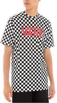 VANS Pánske tričko MN Vans Class ic Black White Che VN000GGGM741 M