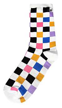 VANS Ponožky Ticker Sock Multi Check VN0A49ZDJ4E1-43