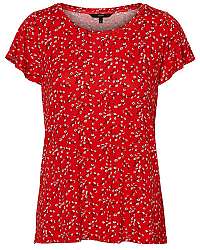 Vero Moda Dámska blúzka Lizzy Ss Top Jrs Fiery Red M