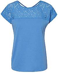 Vero Moda Dámska blúzka Saga S / S Wide Top Ga Jrs Granada Sky S